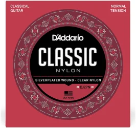 D'Addario EJ27N Clear Nylon Silverplated Wound Normal Tension в Москве c доставкой