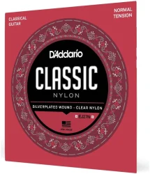 D'Addario EJ27N Clear Nylon Silverplated Wound Normal Tension в Москве c доставкой