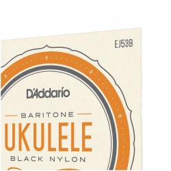 D'Addario EJ53B Ukulele Baritone Black Nylon в Москве c доставкой