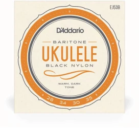D'Addario EJ53B Ukulele Baritone Black Nylon в Москве c доставкой