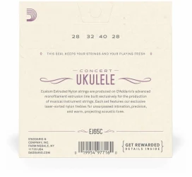 D'Addario EJ65C Ukulele Concert Clear Nylon в Москве c доставкой