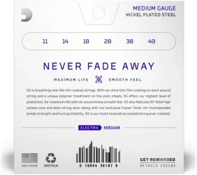 D'Addario XSE1149 XS Nickel Plated Steel Medium 11/49 в Москве c доставкой