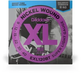D'Addario EXL120BT XL Nickel Wound Balanced Tension Super Light 9/40 в Москве c доставкой