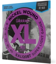 D'Addario EXL120BT XL Nickel Wound Balanced Tension Super Light 9/40 в Москве c доставкой