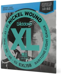 D'Addario EXL158 XL Nickel Wound Baritone Light 13/62 в Москве c доставкой