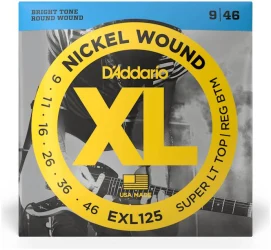 D'Addario EXL125 XL Nickel Wound Super Light/Regular 9/46 в Москве c доставкой