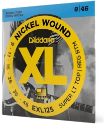 D'Addario EXL125 XL Nickel Wound Super Light/Regular 9/46 в Москве c доставкой