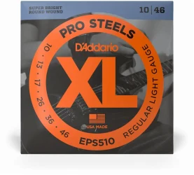 D'Addario EPS510 XL PRO Steels Regular Light 10/46 в Москве c доставкой