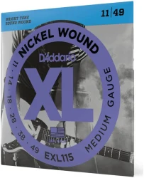 D'Addario EXL115 XL Nickel Wound Medium 11/49 в Москве c доставкой