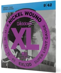 D'Addario EXL120 XL Nickel Wound Super Light 9/42 в Москве c доставкой