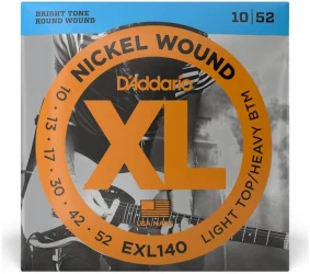 D'Addario EXL140 XL Nickel Wound Light/Heavy 10/52 в Москве c доставкой