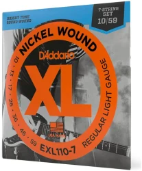 D'Addario EXL110-7 Nickel Wound Regular Light 10/59 в Москве c доставкой