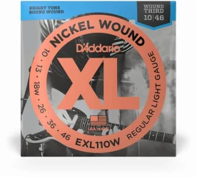 D'Addario EXL110W XL Nickel Wound Regular Light 10/46 в Москве c доставкой