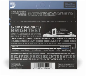 D'Addario EPS590 XL Pro Steels Jazz Light 12/52 в Москве c доставкой