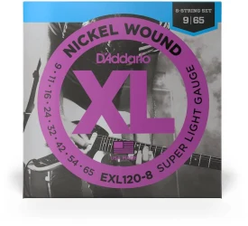 D'Addario EXL120-8 XL Nickel Wound 8-String Super Light 9/65 в Москве c доставкой