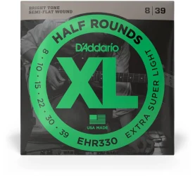 D'Addario EHR330 XL Half Rounds Extra Super Light 8/39 в Москве c доставкой