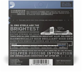 D'Addario EPS540 XL Pro Steels Light Top / Heavy Btm 10/52 в Москве c доставкой