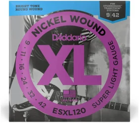 D'Addario ESXL120 XL Nickel Wound Steinberger Super Light 9/42 в Москве c доставкой
