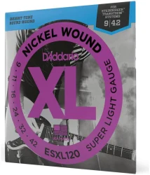 D'Addario ESXL120 XL Nickel Wound Steinberger Super Light 9/42 в Москве c доставкой