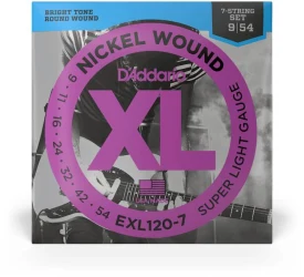 D'Addario EXL120-7 XL Nickel Wound 7-String Super Light 9/54 в Москве c доставкой
