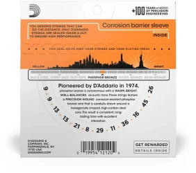 D'Addario EJ41 12-String Phosphor Bronze Extra Light 9/45 в Москве c доставкой