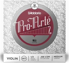 D'Addario J56 1/2M Violin Pro-Arte Nylon Core Medium Tension в Москве c доставкой