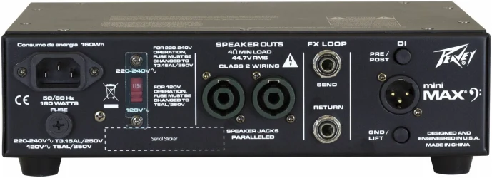 Peavey MiniMAX® 600-Watt Mini Bass Amp Head в Москве c доставкой