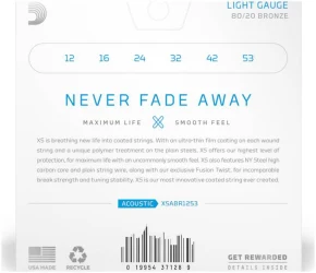 D'Addario XSABR 1253 Light Coated Acoustic в Москве c доставкой
