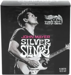 Ernie Ball 3817 John Mayer Silver Slinky Nickel Wound 10.5-47 (pack 6) в Москве c доставкой