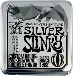 Ernie Ball 3818 John Mayer Silver Slinky Nickel Wound 10.5-47 (pack 3) в Москве c доставкой