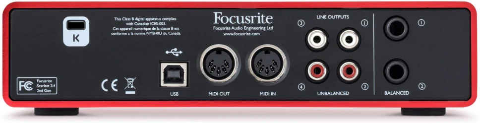 Focusrite Scarlett 2i4 2nd Gen в Москве c доставкой